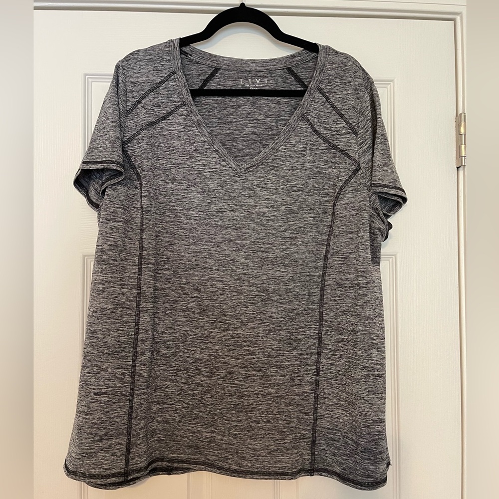 Lane Bryant Live Active Grey Top 18/20
